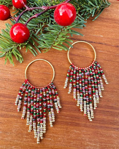 Gold Classic Christmas Mini Hoops